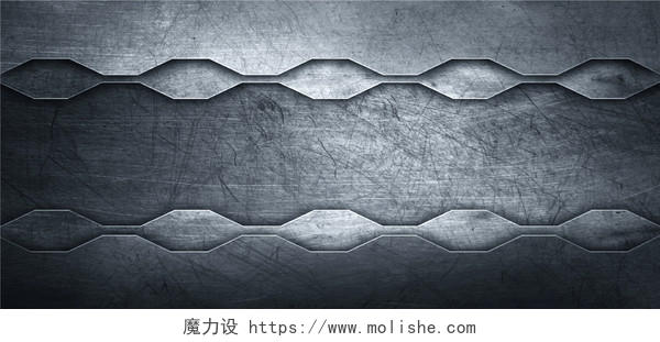 金属质感拉丝不锈钢材质海报背景图